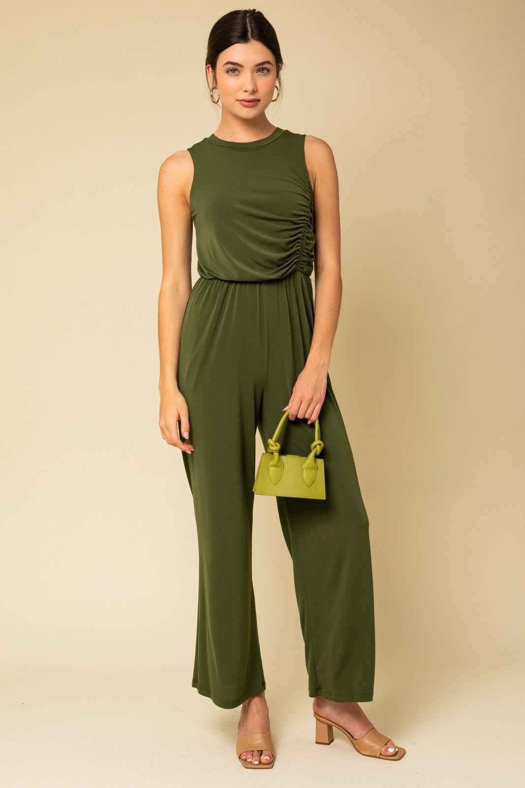 Side Ruched Jumpsuit