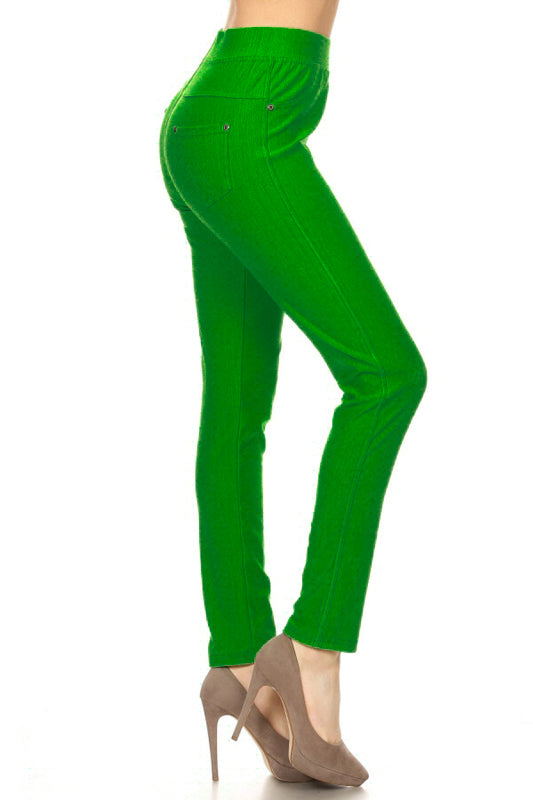 Women's Green Skinny Jeans