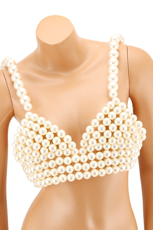 Pearl Linked Bra Top