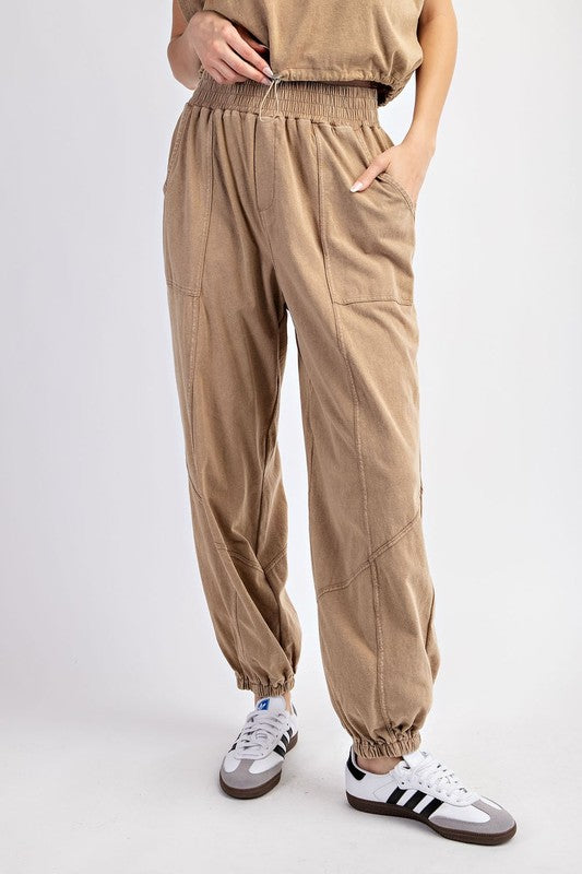 Mineral Washed Jogger Pants