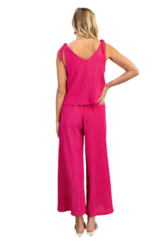 Set Illusion Jumpsuit With Shoulder Tie